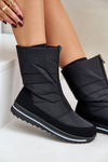 Women's Snow Boots With Zipper PROGJ-22-130 Black