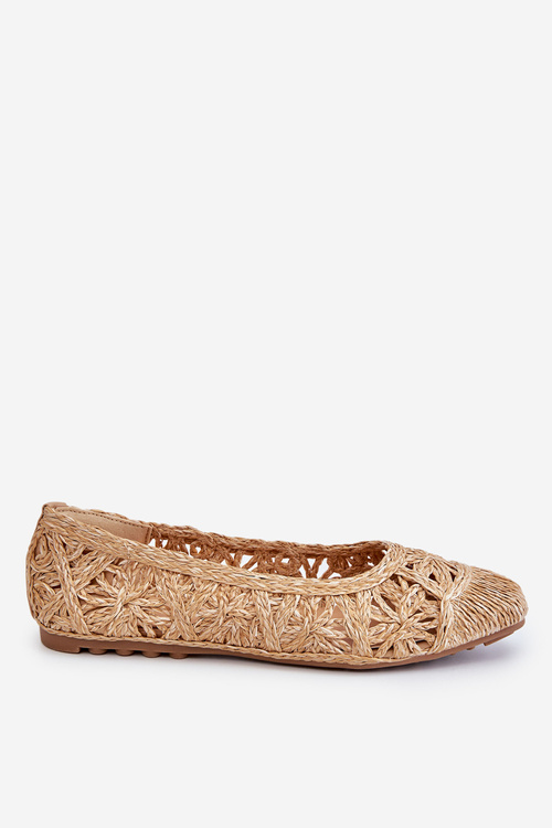 Openwork Fashionable Ballerinas Beige Thiago
