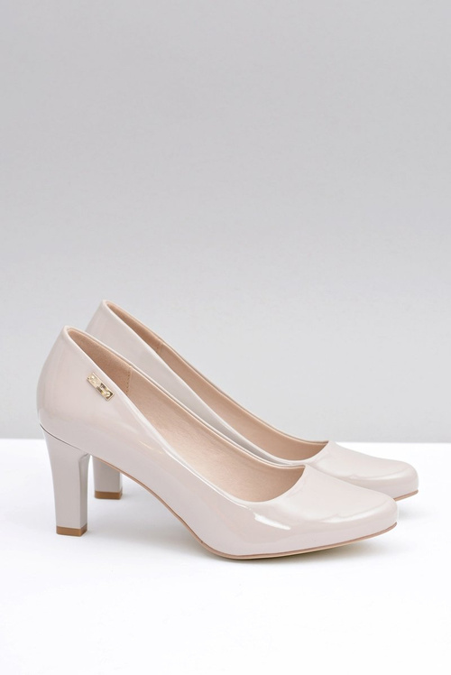 Women's Sergio Leone pumps Light Grey Lacquered Orsola