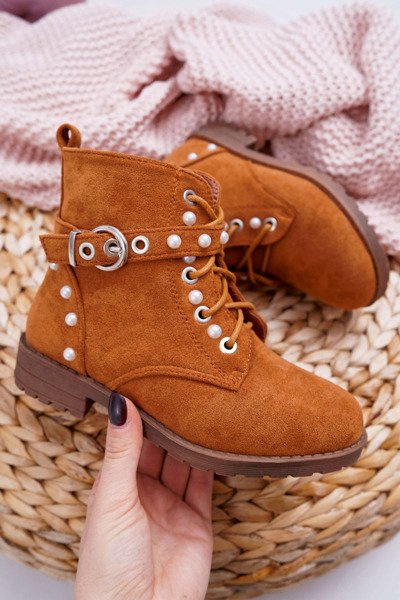 Youth Boots Pearls Camel Nargos