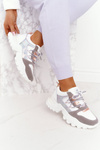 Women's Sneakers On A Chunky Sole White Power