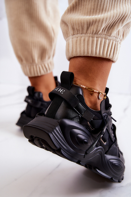 Buty Sportowe Sneakersy Damskie Czarne GOE JJ2N4083