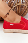 Espadrilles On A Braided Sole Big Star HDD274018 Red