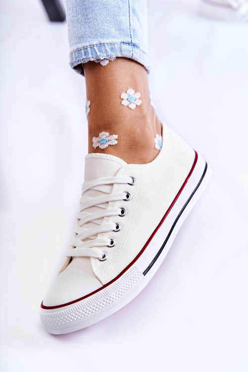 Women's Classic Sneakers White Be Mine