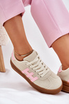 Womens Sneakers On Platform Beige Syliyana