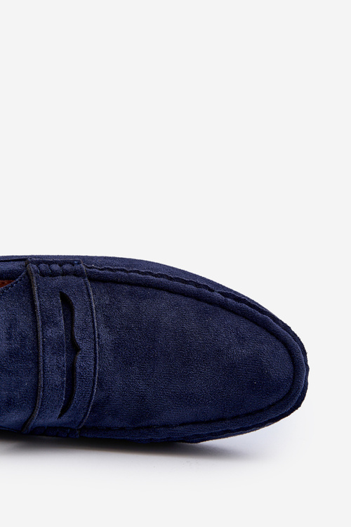 Men's Eco Suede Loafers Navy Blue Nedlin