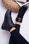 Women's Cross Jeans High Sneakers Black EE2R4147C