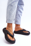 Women's Foam Flip Flops Black Roux
