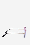 Women's Sunglasses with Tinted UV400 Lenses Gold-Pink