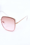 Gold Square Sunglasses Brown-Pink Ombre