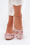 Ladies Leather Ballet Flats Maciejka 01358-51 Pink