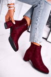 Women's Boots On Heel Sergio Leone Bordeaux BT528