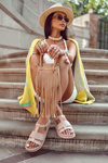 Leather Sandals On Platform Light Pink Tessy