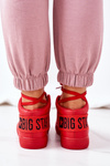 Damskie Ocieplane Sportowe Buty Big Star EE274354 Czerwone