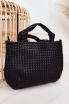 Damska Pleciona Torebka Shopper NOBO NBAG-K1320 Czarna