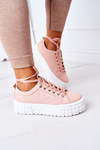Women's Sneakers On A Platform Pink Big City Life