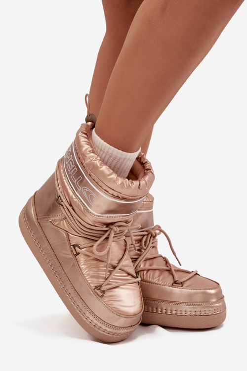 Women's Snow Boots With Laces O'NEILL LISA WOMEN HIGH 90253012.99U Gold