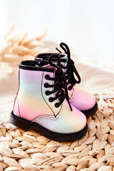 Children's Boots Warm With Zipper Pastels Goopy