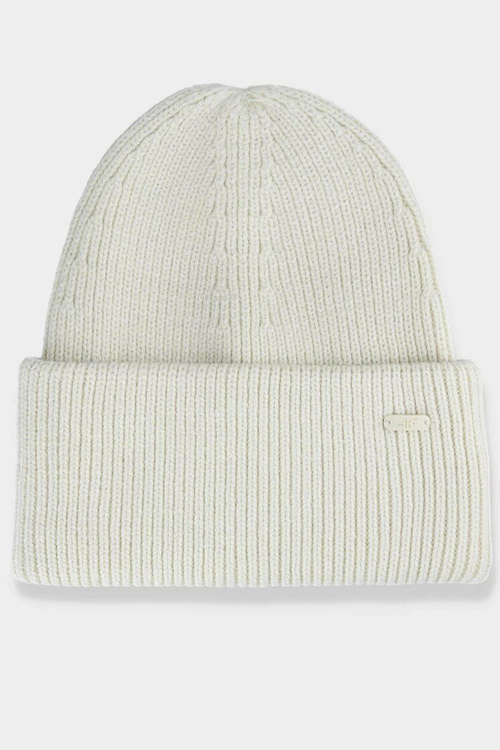 4F Winter Hat with Recycled Materials Addition 4FAW23ACAPF288-83S Beige