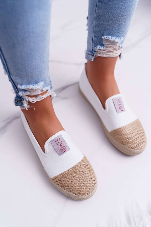 Espadryle Damskie Cross Jeans Białe DD2R4044