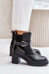 Women's Heeled Ankle Boots Insulated With Zipper Black Inabelle