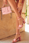 Fashionable Sandals On A Bar Fushia Salis