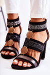 Women's Sandals On High Heel Black Laurita