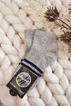 Youth Cotton Ankle Socks Grey