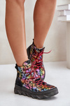 Leather Women's Warm Ankle Boots Maciejka 06146-39 Multicolor