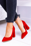 Red Women's Celine Suede Stiletto pumps
