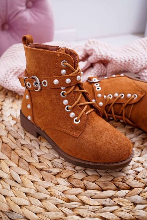 Youth Boots Pearls Camel Nargos