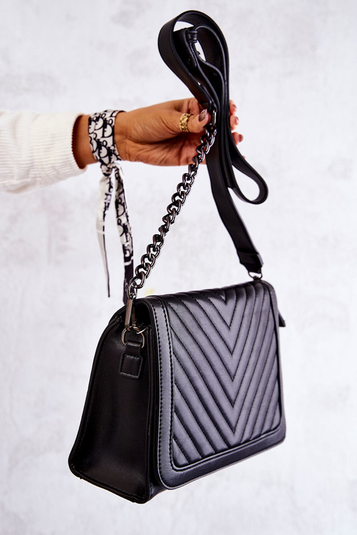 Quilted postman bag Black Hariette