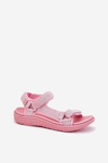 Ladies Fabric Sandals With Velcro Lee Cooper LCW-25-34-3561L Pink