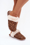 Women's slippers with fur Panterka Aceline