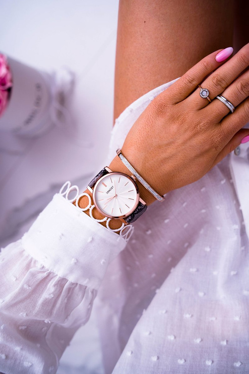 Women's Ernest Snake Skin Watch Cedis