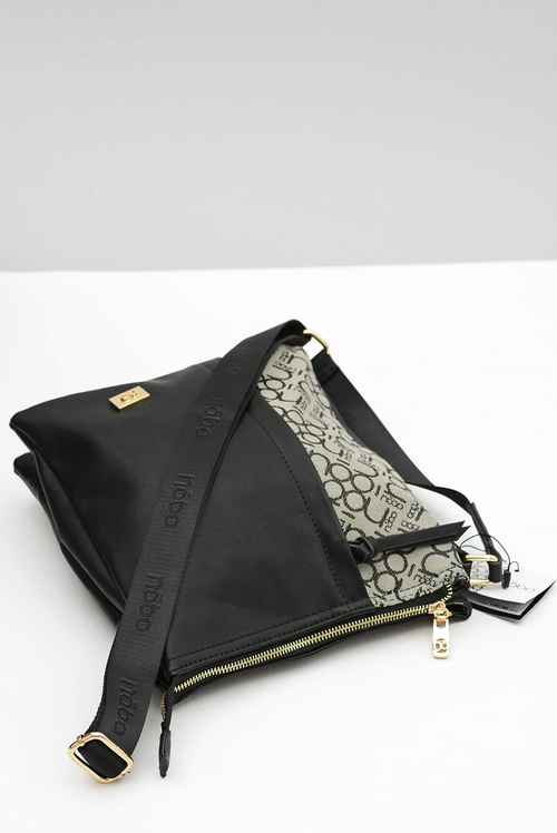 Nobo Women's Medium Black Handbag Letter Bag