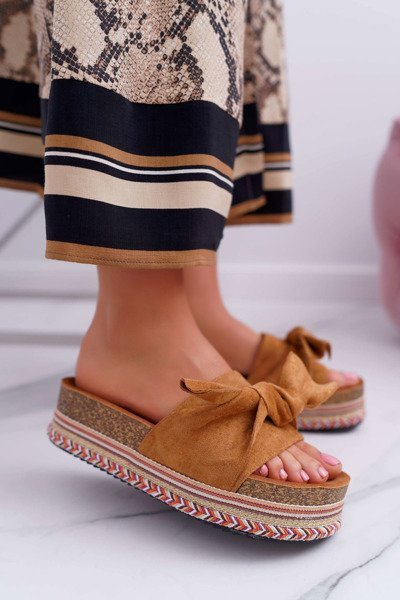 Platform Platform Flip Flops Camel Chantal