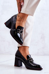 Elegant pumps on a pillar Black Callim