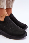 Buty Sportowe Damskie Wsuwane Dżety Czarne Gianni 7890-138