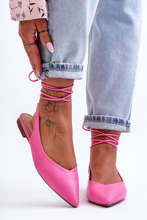 Women's Lace Ballet Flats Pink Lilly Ann