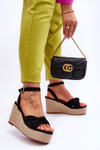 Women's Wedge Sandals Black Kendall