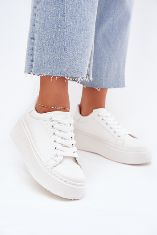 Women's Platform Sneakers White Sallira