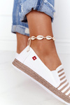 Espadryle Big Star Beżowo-Białe HH276001 