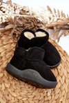 Children's insulated snow boots with fur lining black Benigna