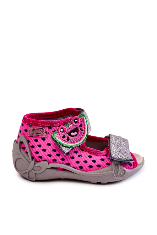 Sandals On Velcro Watermelon Befado 342P045 Pink
