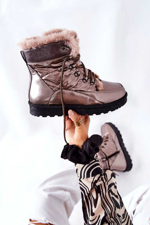 High Snow Boots Fleece-Lined Gold Sneezy