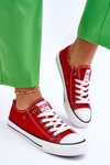 Trampki Damskie Czerwone Big Star T274020 