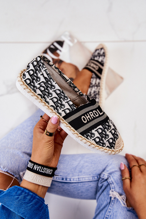 Espadryle Klasyczne Na Płaskiej Podeszwie Czarne Warm Time