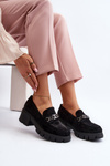 Black Loafers on Chunky Heel Eriella