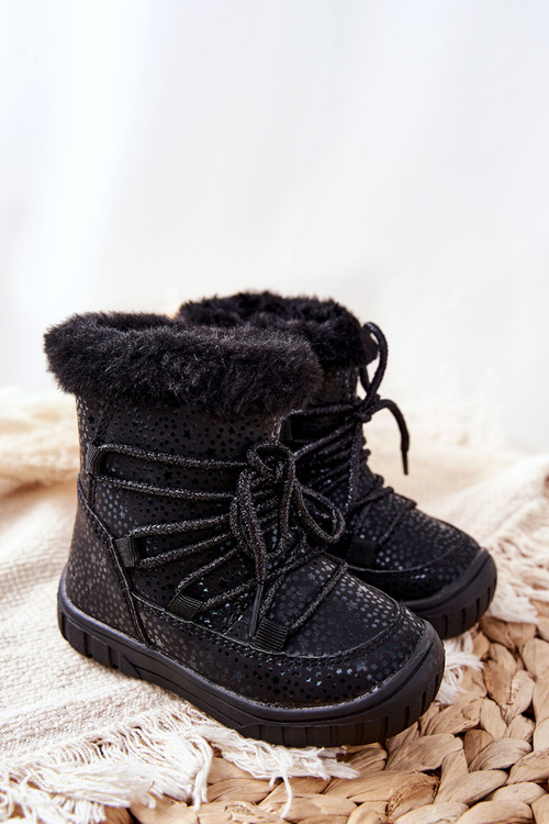Fleece-lined Snow boots Black Stars